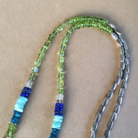 Handcrafted Sundance charm Sterling Silver Multi Stone Necklace Stunning NEW - Picture 7 of 10